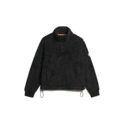 Sweter ultra-miękki z kołnierzem typu trucker dla kobiet Superdry. Czarne swetry damskie Superdry., na zimę, bez wzorów, bez kołnierzyka, bez ramiączek, bez kaptura. Za 410.45 zł.