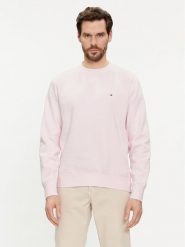 Tommy Hilfiger Bluza Flag Logo MW0MW32735 Różowy Regular Fit. Czerwone bluzy męskie Tommy Hilfiger, m, bez wzorów, z bawełny, bez kaptura. Za 229.99 zł.