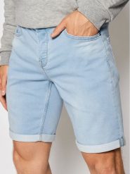 Only & Sons Szorty jeansowe Ply 22018587 Błękitny Regular Fit. Niebieskie szorty męskie Only & Sons, m, bez wzorów, z bawełny. Za 129.99 zł.