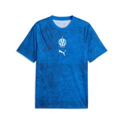 Koszulka OM Warm Up 2026/27. Niebieskie koszulki sportowe męskie Puma, l, bez wzorów, bez kołnierzyka, bez ramiączek, na fitness i siłownię. Za 312.00 zł.
