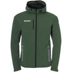 Kurtka softshell Kempa. Brązowe kurtki męskie Kempa, m, bez wzorów, z softshellu, sportowe, bez kaptura. W wyprzedaży za 445.50 zł.