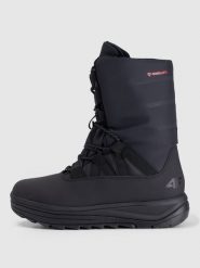 4F Buty zimowe śniegowce INUA z ociepliną Primaloft damskie - czarne 37. Czarne śniegowce i trapery damskie 4f, z gumy, przed kolano. Za 399.99 zł.