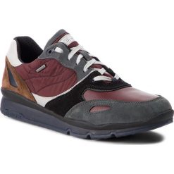 Sneakersy GEOX - U Sandford B Abx A U44S7A 020FU C9AA7 Anthracite/Wine. Czerwone półbuty na co dzień męskie Geox, z materiału, klasyczne, bez zapięcia. W wyprzedaży za 369.00 zł.