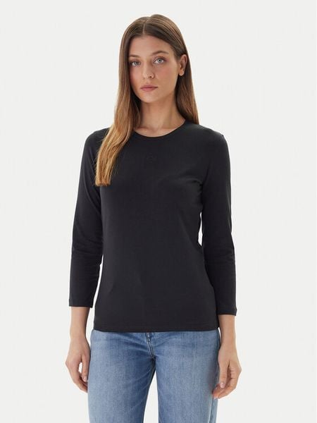 JOOP! Bluzka 58 253JE58Tani 30047800 Czarny Regular Fit. Czarne bluzki damskie JOOP!, bez wzorów, z bawełny, bez kołnierzyka, bez ramiączek. Za 339.99 zł.