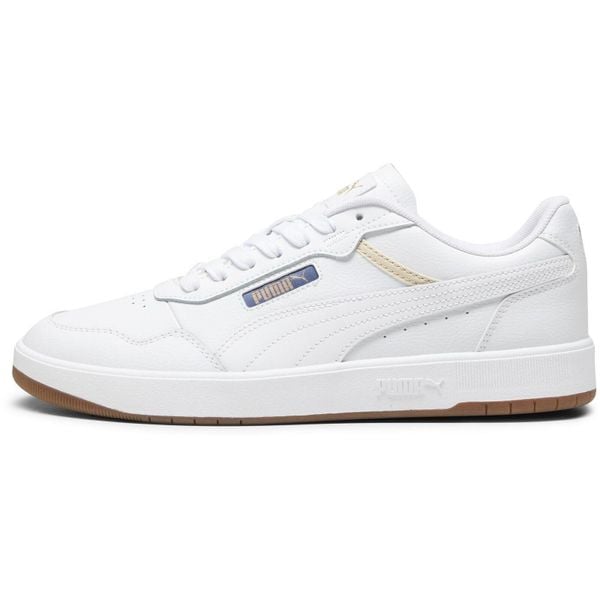 PUMA BUTY COURT ULTRA 38936811. Białe eleganckie półbuty Puma, ze skóry, eleganckie, bez zapięcia. Za 189.99 zł.