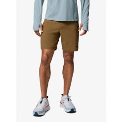 Spodenki męskie Columbia Cosmiques Pro Nylon Short. Brązowe krótkie spodenki sportowe męskie Columbia, m, bez wzorów, z nylonu, trekkingowe. Za 377.99 zł.