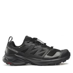 Buty do biegania Salomon. Czarne buty sportowe męskie Salomon, z gore-texu, bez zapięcia, do biegania, gore-tex. Za 644.99 zł.