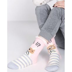 Różowo-Niebieskie Skarpetki Length. Skarpety damskie marki FOUGANZA. Za 19.99 zł.