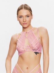 Hunkemöller Biustonosz z fiszbiną Roxanne 201009 Różowy. Czerwone biustonosze Hunkemöller, bez wzorów, z syntetyku. Za 169.99 zł.