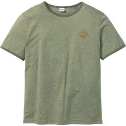T-shirt Regular Fit bonprix oliwkowy. T-shirty męskie marki bonprix. Za 34.99 zł.