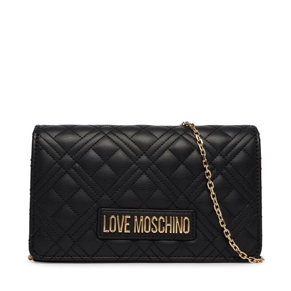 Torebka LOVE MOSCHINO. Czarne torebki do ręki damskie Love Moschino, bez wzorów, wizytowe, bez dodatków. Za 399.99 zł.