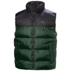 Kurtka puchowa bez rękawów Helly Hansen Active. Zielone kurtki męskie Helly Hansen, bez wzorów, z puchu, bez kaptura. Za 670.00 zł.