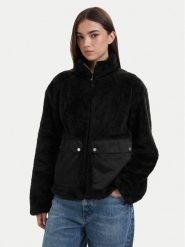 HUGO Futro Fayla-1_B 50563093 Czarny Relaxed Fit. Czarne płaszcze damskie Hugo, xs, bez wzorów, z futra, bez kaptura. Za 849.99 zł.
