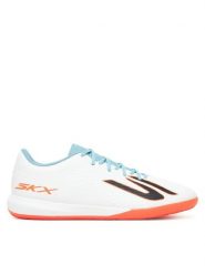 Skechers Buty do piłki nożnej Club Ic 252136 WTQP Biały. Białe buty sportowe męskie Skechers, ze skóry, bez zapięcia. Za 219.99 zł.