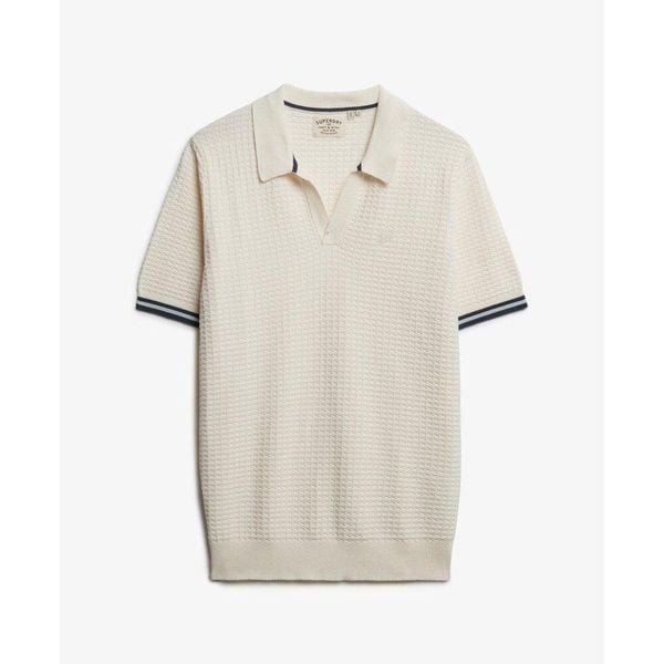Polo Superdry Johnny. Brązowe koszulki polo męskie Superdry., m, bez wzorów, klasyczne, bez ramiączek. Za 247.00 zł.