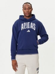 Adidas Bluza Collegiate KC3874 Niebieski Regular Fit. Niebieskie bluzy męskie Adidas, m, bez wzorów, z bawełny, bez kaptura. Za 219.99 zł.