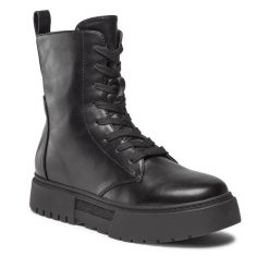 Trzewiki Jenny Fairy. Czarne botki damskie Jenny Fairy, bez obcasa, na płaskiej podeszwie, bez zapięcia. Za 179.99 zł.