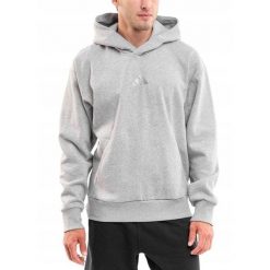 Bluza Męska z Kapturem adidas Sportowa Hoodie Wygodna Bawełniana roz. M. Szare bluzy męskie Adidas, l, bez wzorów, z bawełny, z kapturem. Za 215.99 zł.