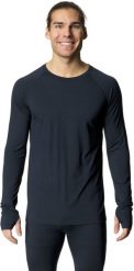 Bluza termoaktywna męska Houdini Desoli Light Crew - blue illusion. Niebieskie bluzy męskie Odlo, m, bez wzorów, bez kaptura. Za 491.40 zł.