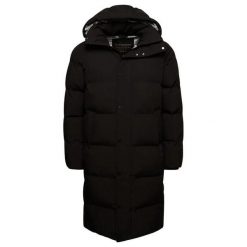 Długa kurtka z kapturem Superdry. Czarne kurtki męskie Superdry., na zimę, m, z aplikacjami, z elastanu, eleganckie, z kapturem. Za 869.70 zł.