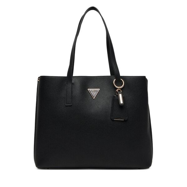 Torebka Guess. Czarne torebki do ręki damskie Guess, z aplikacjami, klasyczne, bez dodatków. Za 489.99 zł.