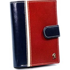 Portfel męski czerwono-granatowy Rovicky 326L-RBA-D NAVY-RED. Czerwone portfele męskie ROVICKY, bez wzorów, ze skóry. Za 84.00 zł.