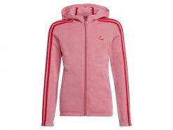 Bluza dziecięca ADIDAS G 3S FL FZ HD 164. Czerwone bluzy dla dziewczynek Adidas, bez wzorów, z bawełny, bez ramiączek, bez kaptura. Za 179.00 zł.