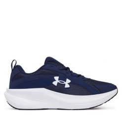 Buty do biegania Under Armour. Niebieskie buty sportowe męskie Under Armour, bez zapięcia, do biegania. Za 299.99 zł.