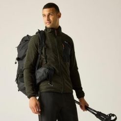 Męska bluza polarowa Scaris z zamkiem błyskawicznym i marlowym wykończeniem. Zielone bluzy męskie Regatta, m, bez wzorów, z polaru, bez kaptura. W wyprzedaży za 229.99 zł.