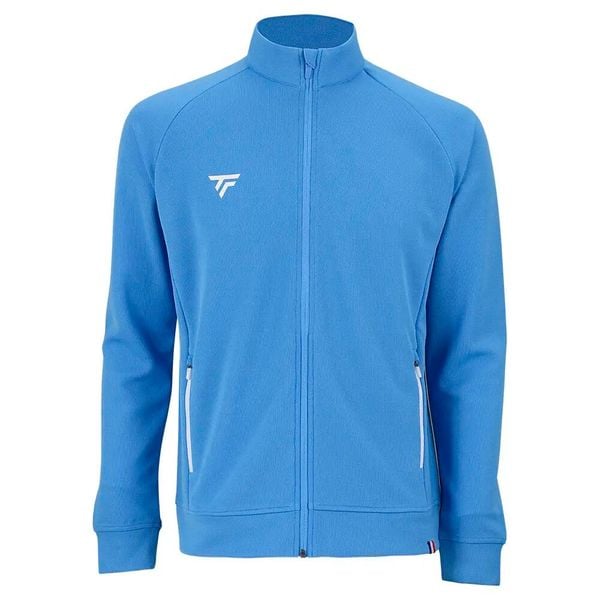 Kurtka z dresu Tecnifibre Team. Niebieskie kurtki męskie TECNIFIBRE, l, bez wzorów, z dresówki, eleganckie, bez kaptura. Za 299.99 zł.