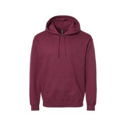 Bluza Z Kapturem Dla Dorosłych Unisex Softstyle Fleece Midweight. Brązowe bluzy męskie Gildan, m, bez wzorów, z kapturem. Za 97.99 zł.