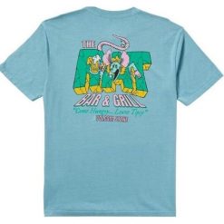 Koszulka Volcom Rat Bar Błękit Niebieski. Niebieskie koszulki sportowe męskie Volcom, bez wzorów, bez kołnierzyka, bez ramiączek. Za 177.62 zł.