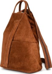 Vera Pelle Koniakowy Vera Pelle włoski Plecak Skórzany damski mały T53. Plecaki damskie Vera Pelle, bez wzorów. Za 186.99 zł.