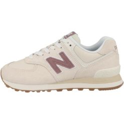 Buty New Balance 574 beżowe damskie. Brązowe obuwie sportowe damskie New Balance, bez wzorów, z syntetyku, do biegania, New Balance 574. Za 466.30 zł.
