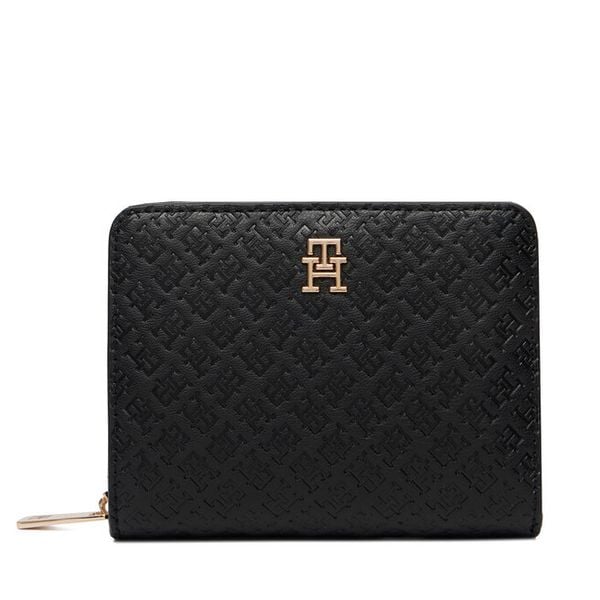 Portfel Tommy Hilfiger. Czarne portfele damskie Tommy Hilfiger, bez wzorów. Za 210.99 zł.