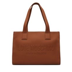 Torebka LOVE MOSCHINO. Brązowe torebki do ręki damskie Love Moschino, bez wzorów, klasyczne, bez dodatków. Za 939.99 zł.