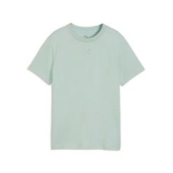 T-Shirt Puma Ess Centered Cat Logo Tee G Dzieci. Zielone t-shirty i topy dla dziewczynek Puma, bez wzorów, z bawełny, bez ramiączek. Za 156.99 zł.