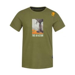 Koszulka Rafiki Arcos. Zielone koszulki sportowe męskie Rafiki, bez wzorów, bez kołnierzyka, bez ramiączek, wspinaczkowe. W wyprzedaży za 174.10 zł.