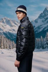 BLAUER Czarna kurtka męska Daniel Short Jackets, Rozmiar L. Czarne kurtki męskie Blauer USA, l, bez wzorów, z poliamidu, bez kaptura. W wyprzedaży za 1,299.99 zł.