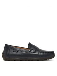 Geox Mokasyny J New Fast J826CA 43 C4692 S Granatowy. Niebieskie półbuty chłopięce Geox, bez wzorów, ze skóry, bez zapięcia. Za 199.99 zł.