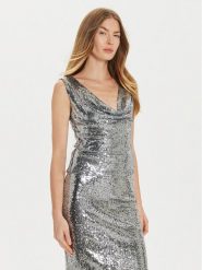Artigli Bluzka ACCN000617 Srebrny Regular Fit. Szare bluzki damskie Artigli, bez wzorów, z syntetyku, bez kołnierzyka, bez ramiączek. Za 219.99 zł.