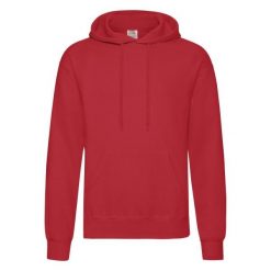 Męska Klasyczna Bluza Z Kapturem. Czerwone bluzy męskie Fruit of the Loom, l, bez wzorów, z kapturem. Za 81.99 zł.