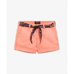 Damskie szorty chino Superdry. Brązowe szorty damskie Superdry., na lato, bez wzorów, eleganckie. Za 235.45 zł.