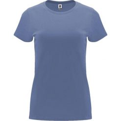 Damska Koszulka Z Krótkim Rękawem Capri. Niebieskie koszulki sportowe damskie ROLY, xl, bez wzorów, bez kołnierzyka, bez ramiączek, trekkingowe. Za 31.99 zł.
