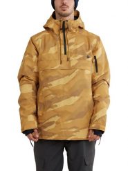 Kurtka narciarska męska Burnaby Anorak - brąz. Brązowe kurtki snowboardowe męskie Fundango, m, bez wzorów, z poliesteru, narciarskie. Za 349.00 zł.