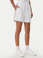 Kappa Szorty sportowe Banda Ivissa 361R6NW Biały Regular Fit. Białe szorty sportowe damskie Kappa, xs, bez wzorów, z bawełny, sportowe. Za 129.99 zł.