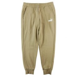 Second life - Spodnie dresowe męskie Puma - Stan bardzo dobry. Brązowe spodnie sportowe męskie Puma, l, bez wzorów, z dresówki, do biegania. Za 85.16 zł.