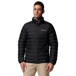 Kurtka sportowa męska Lake 22 II Down Hooded Jacket. Czarne kurtki męskie Columbia, m, bez wzorów, z materiału, sportowe, bez kaptura. Za 517.95 zł.