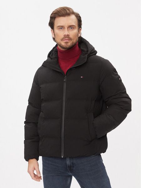 Tommy Hilfiger Kurtka zimowa MW0MW33958 Czarny Regular Fit. Czarne kurtki męskie Tommy Hilfiger, na zimę, m, bez wzorów, z syntetyku, bez kaptura. Za 729.99 zł.