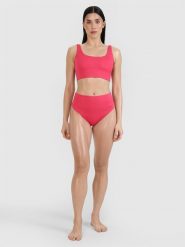 4F Dół od bikini damski - różowy L. Czerwone bikini damskie 4f, na lato, l, bez wzorów. W wyprzedaży za 39.99 zł.